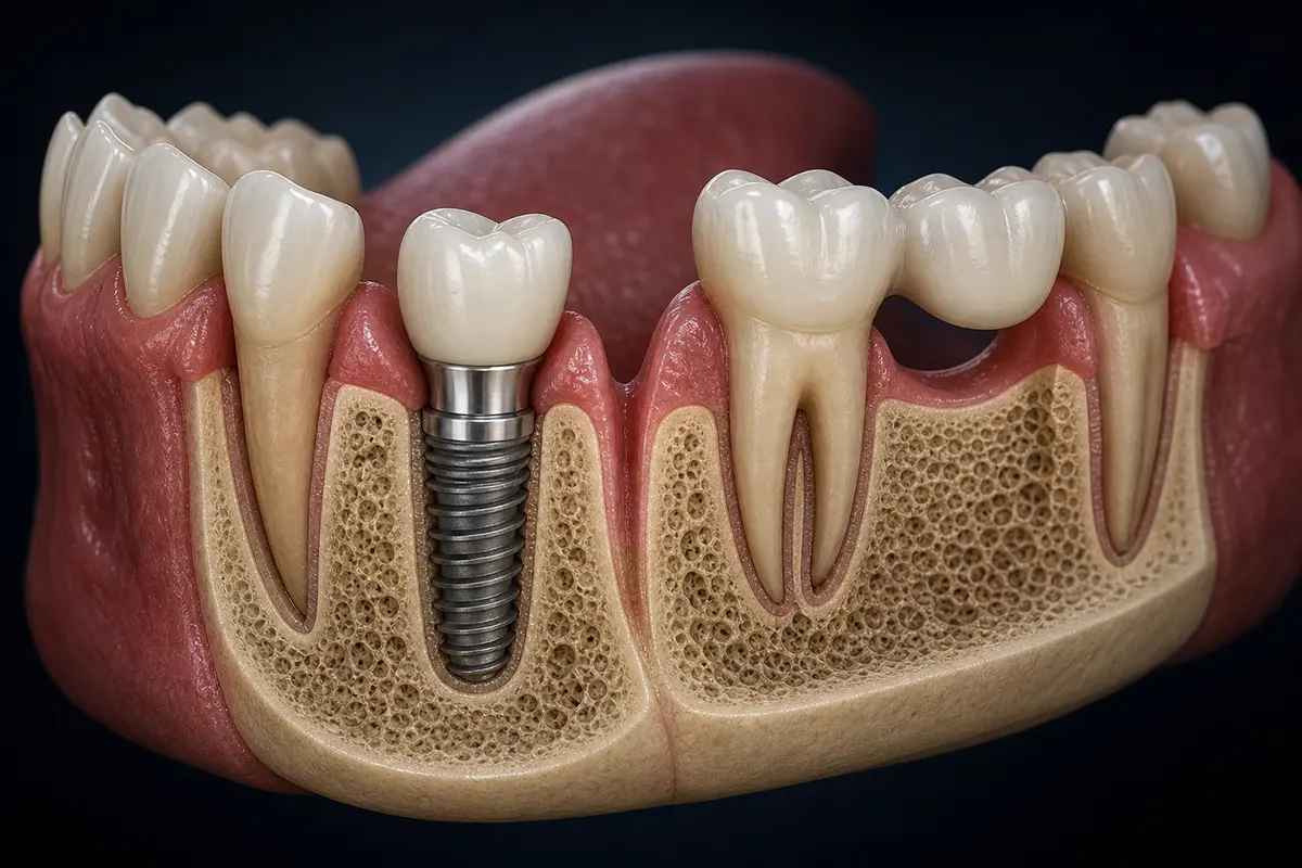 Implant or bridge