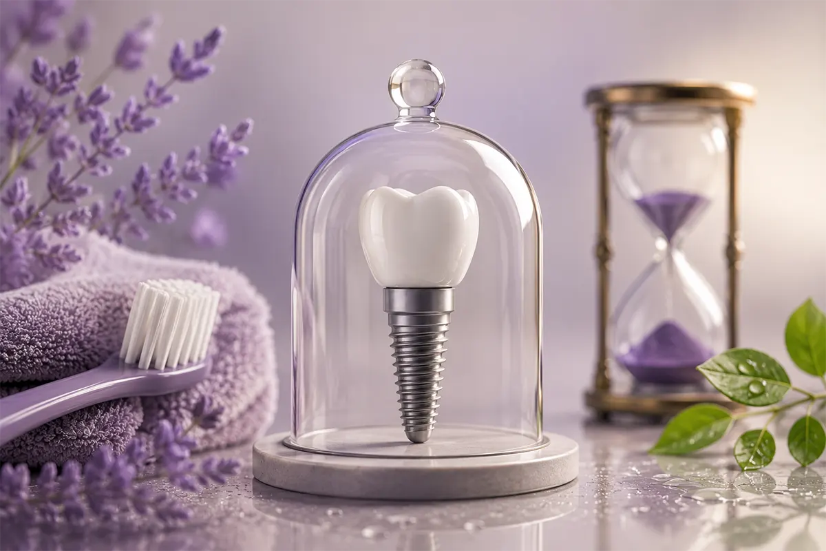 طول عمر ایمپلنت دندان چقدر است؟ (عوامل موثر+ راهکارهای افزایش ماندگاری) 1 Implant lifespan 1