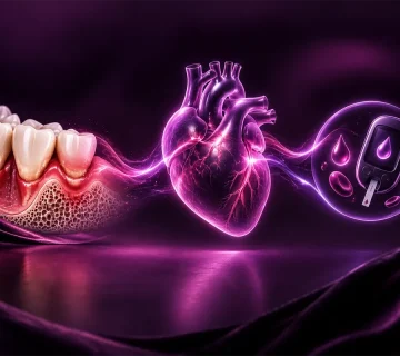Gum disease diabetes and heart health 360x320