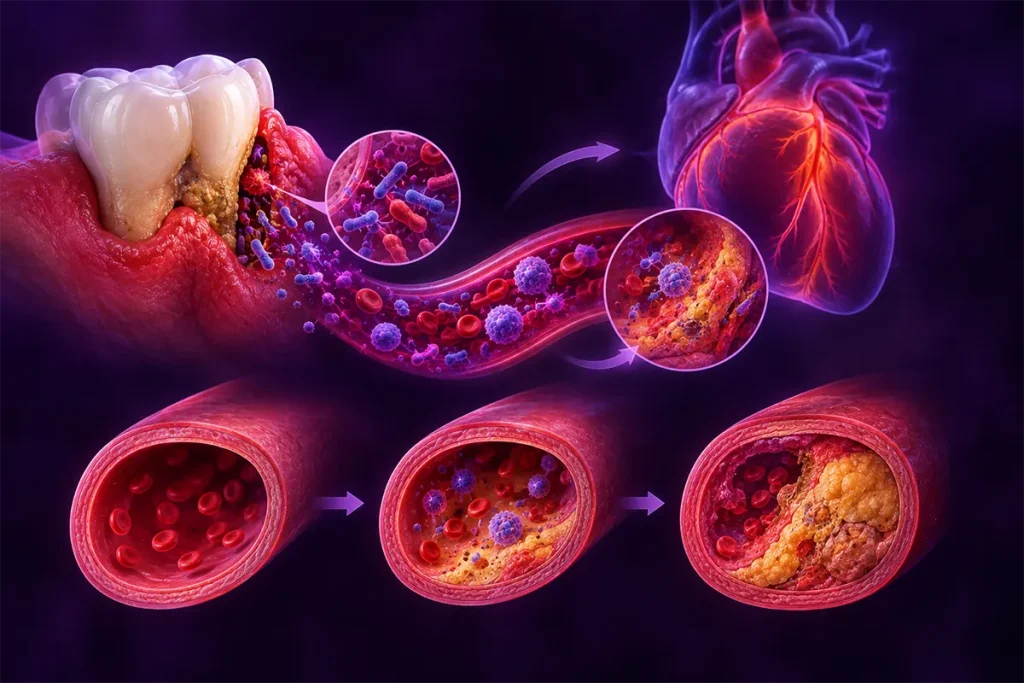 Periodontitis atherosclerosis heart 1024x683